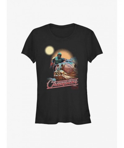 Star Wars The Book of Boba Fett Championship Breed Girls T-Shirt $7.77 T-Shirts