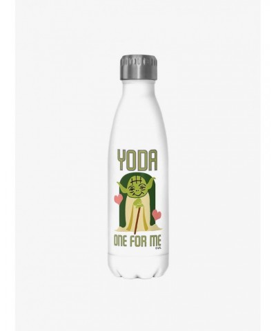 Star Wars Yoda One White Stainless Steel Water Bottle $9.96 Water Bottles