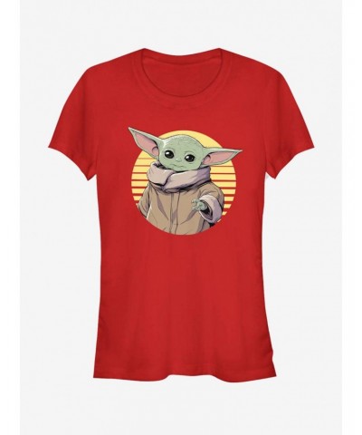 Star Wars The Mandalorian The Child Yellow The Child Girls T-Shirt $7.93 T-Shirts