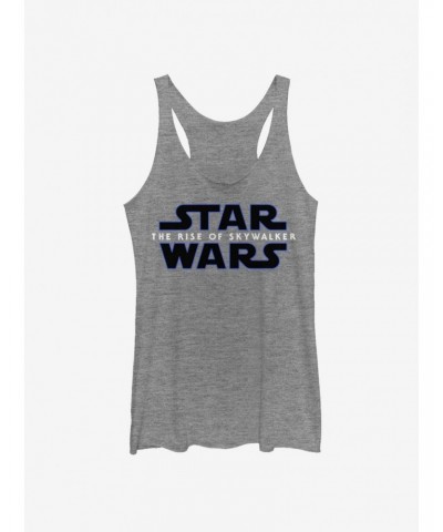 Star Wars Episode IX The Rise of Skywalker Logo Girls Tank $6.63 Tanks