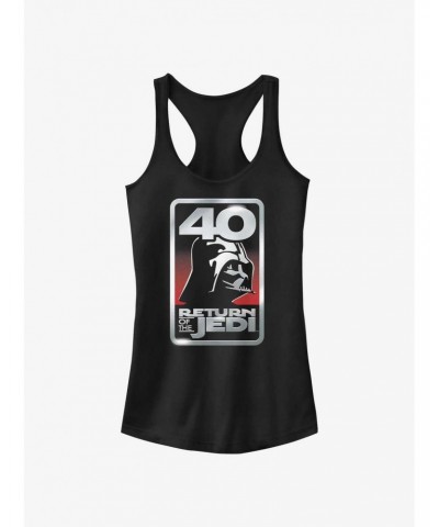 Star Wars Return of the Jedi 40th Anniversary Logo Girls Tank $8.37 Tanks