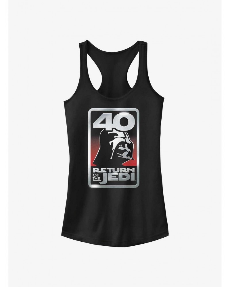 Star Wars Return of the Jedi 40th Anniversary Logo Girls Tank $8.37 Tanks