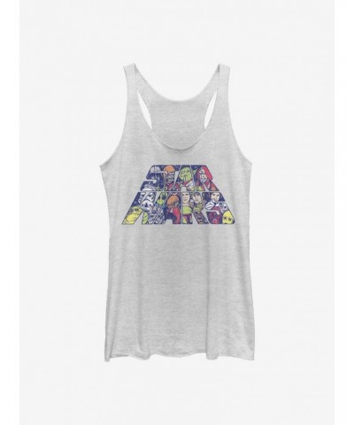 Star Wars Slant Characters Logo Girls Tank $8.70 Tanks