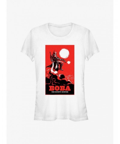 Star Wars The Book Of Boba Fett Bounty Hunter Poster Girls T-Shirt $6.31 T-Shirts