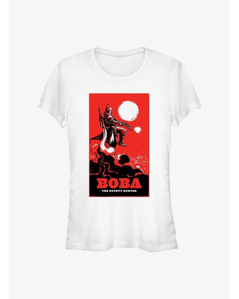 Star Wars The Book Of Boba Fett Bounty Hunter Poster Girls T-Shirt $6.31 T-Shirts