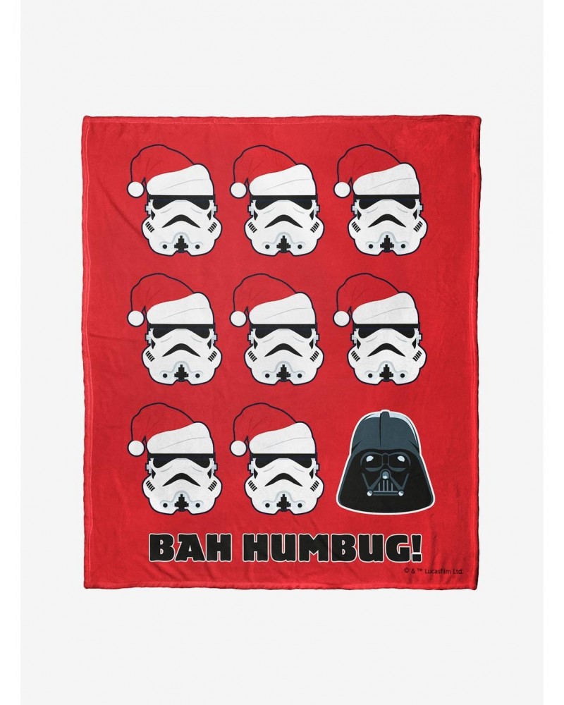 Star Wars Bah Humbug Throw Blanket $28.75 Blankets