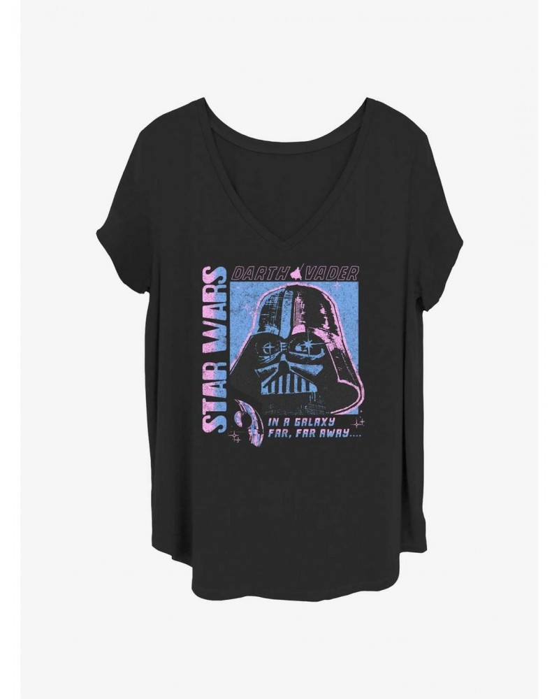 Star Wars Pop Style Darth Vader Girls T-Shirt Plus Size $10.17 T-Shirts