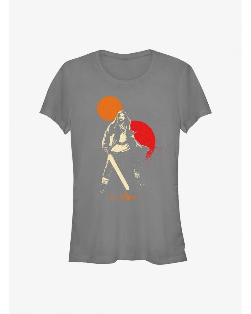 Star Wars Obi-Wan Kenobi Two Suns Hero Girls T-Shirt $7.93 T-Shirts