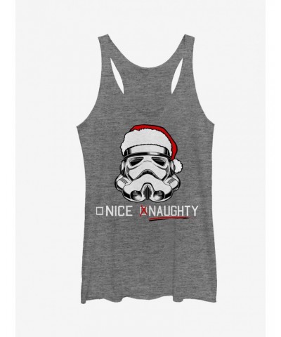 Star Wars Christmas Stormtrooper Naughty List Girls Tanks $9.12 Tanks