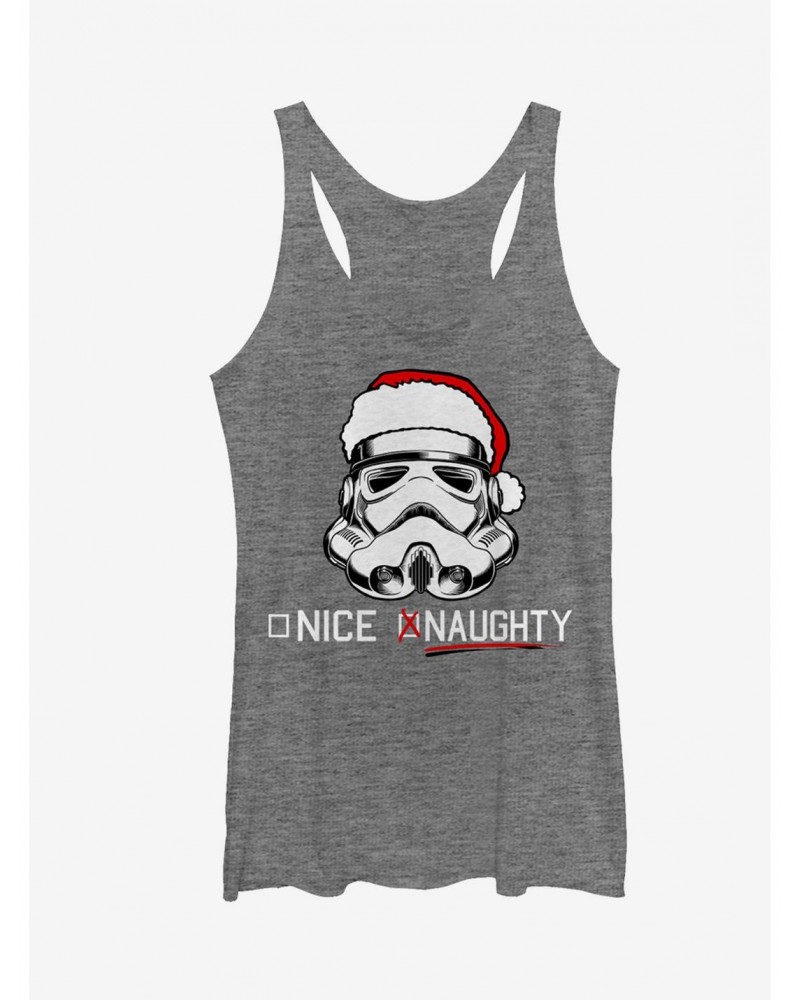 Star Wars Christmas Stormtrooper Naughty List Girls Tanks $9.12 Tanks