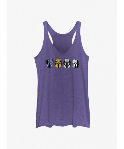 Star Wars The Mandalorian Helmet Lineup Girls Tank $8.08 Tanks