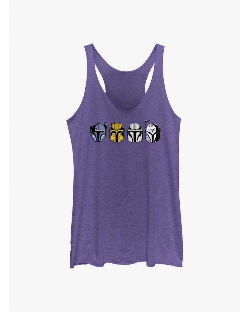 Star Wars The Mandalorian Helmet Lineup Girls Tank $8.08 Tanks