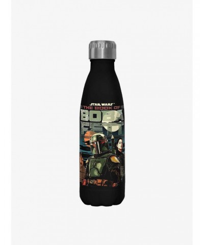 Star Wars The Book of Boba Fett Bounty Buddies Black Stainless Steel Water Bottle $7.57 Water Bottles