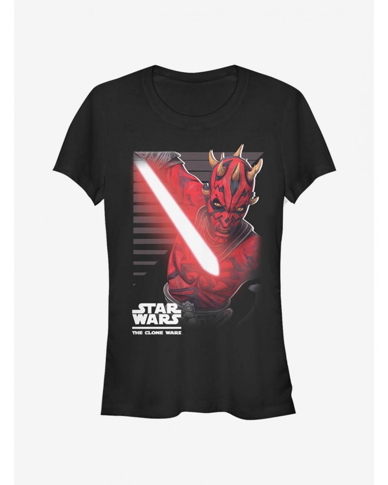 Star Wars The Clone Wars Maul Strikes Girls T-Shirt $7.93 T-Shirts