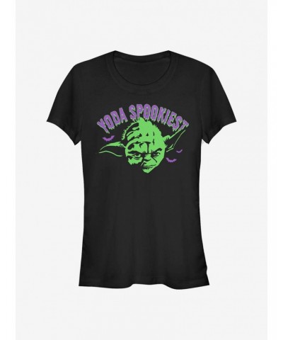 Star Wars Yoda Spooky Girls T-Shirt $5.02 T-Shirts