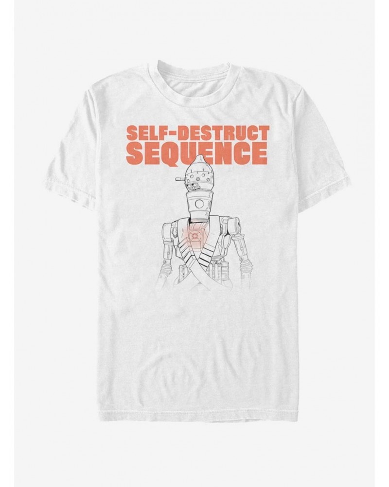 The Mandalorian Self Destruct IG-11 T-Shirt $7.30 T-Shirts