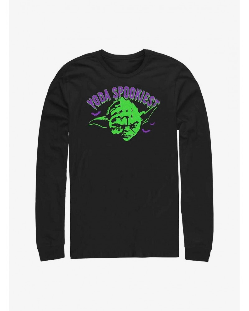 Star Wars Haunted Yoda Spookiest Long-Sleeve T-Shirt $9.74 T-Shirts