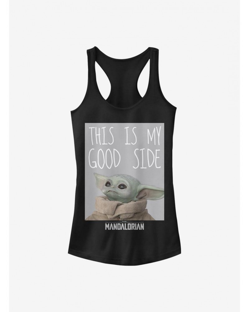 Star Wars The Mandalorian The Child My Good Side Girls Tank $7.77 Tanks