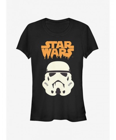 Halloween Spooky Stormtrooper Helmet Girls T-Shirt $5.18 T-Shirts