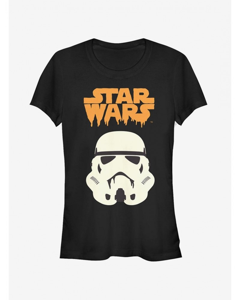 Halloween Spooky Stormtrooper Helmet Girls T-Shirt $5.18 T-Shirts