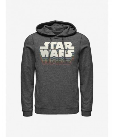 Star Wars Retro Gradient Logo Hoodie $17.24 Hoodies