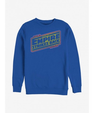 Star Wars The Emperor Strikes Back Title Crew Sweatshirt $14.76 Sweatshirts