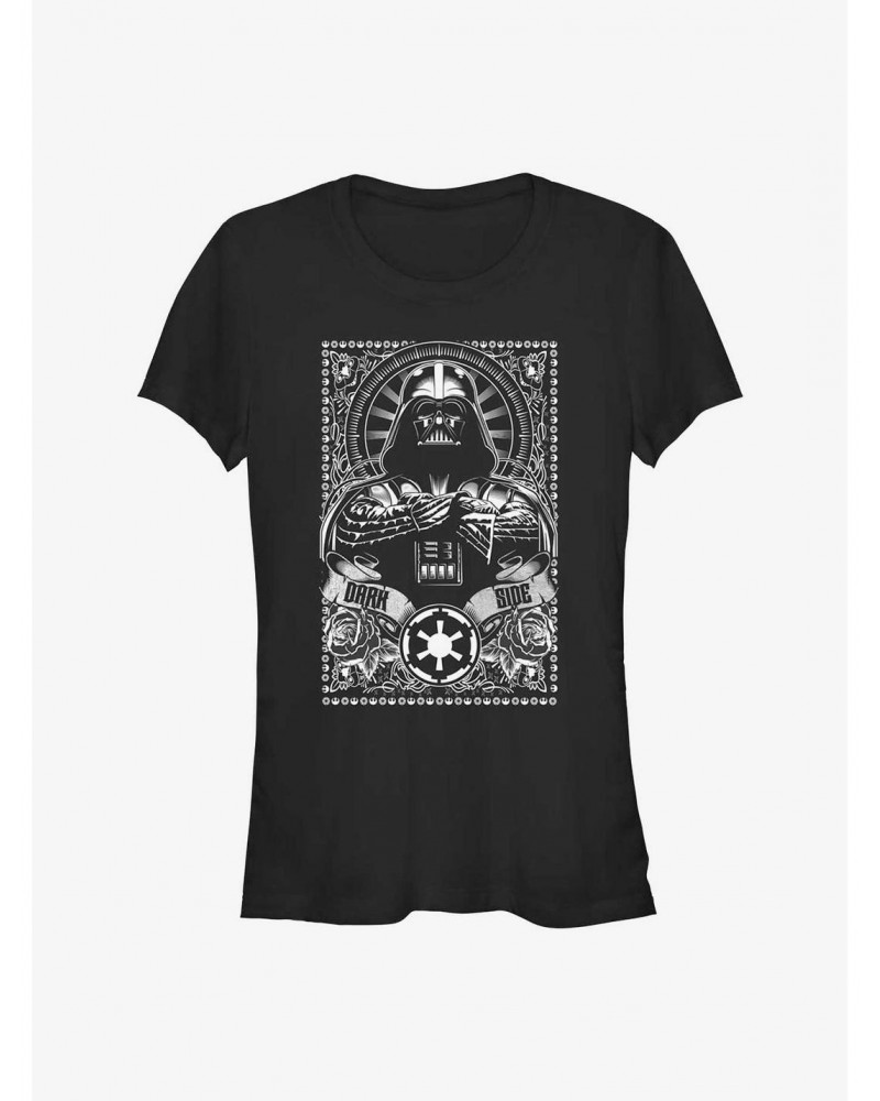 Star Wars Vader Dark Side Girls T-Shirt $5.18 T-Shirts