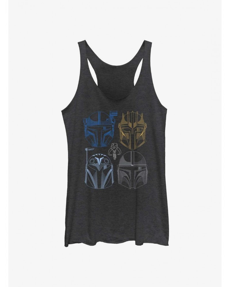 Star Wars The Mandalorian This Is The Way Helmet Lineup Girls Tank $9.12 Tanks