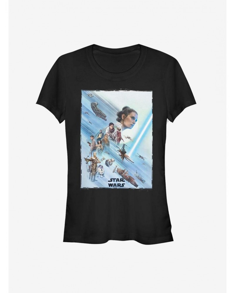 Star Wars: The Rise of Skywalker Rey Poster Girls T-Shirt $5.99 T-Shirts