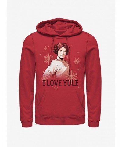 Star Wars Princess Leia I Love Yule Hoodie $13.65 Hoodies