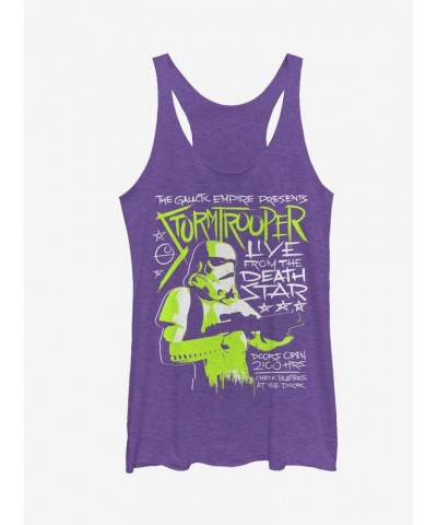 Star Wars Stormtrooper Concert Poster Girls Tanks $7.04 Tanks