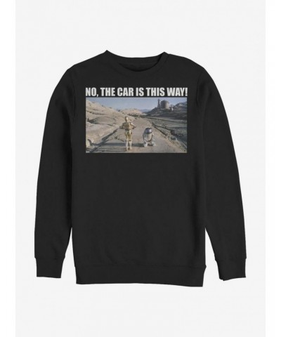 Star Wars Where's The Car Crew Sweatshirt $12.10 Sweatshirts