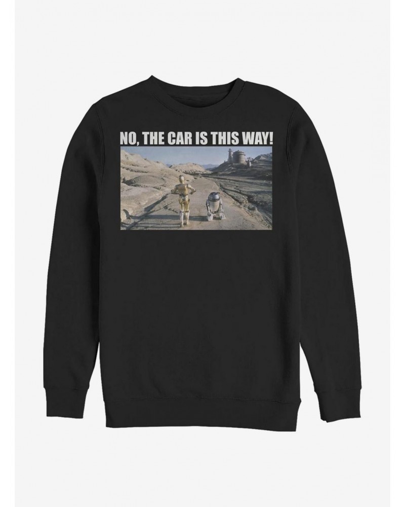 Star Wars Where's The Car Crew Sweatshirt $12.10 Sweatshirts