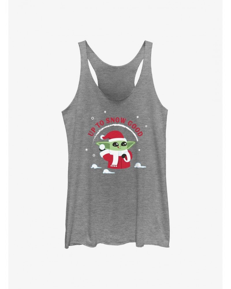 Star Wars The Mandalorian Santa Grogu Up To Snow Good Girls Tank $8.70 Tanks