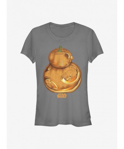 Star Wars: The Force Awakens BB-8 Pumpkin Logo Girls T-Shirt $7.44 T-Shirts