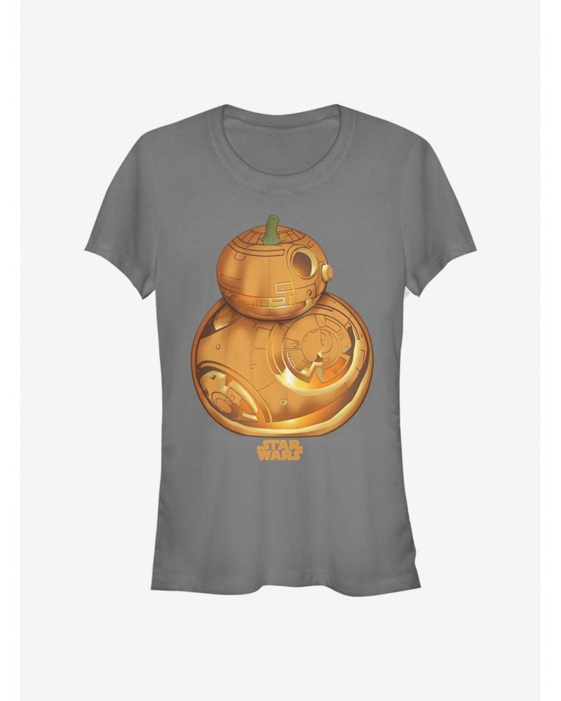 Star Wars: The Force Awakens BB-8 Pumpkin Logo Girls T-Shirt $7.44 T-Shirts