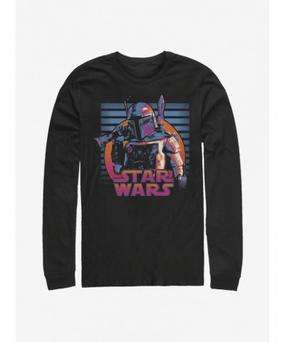 Star Wars Neon Fett Long-Sleeve T-Shirt $12.11 T-Shirts