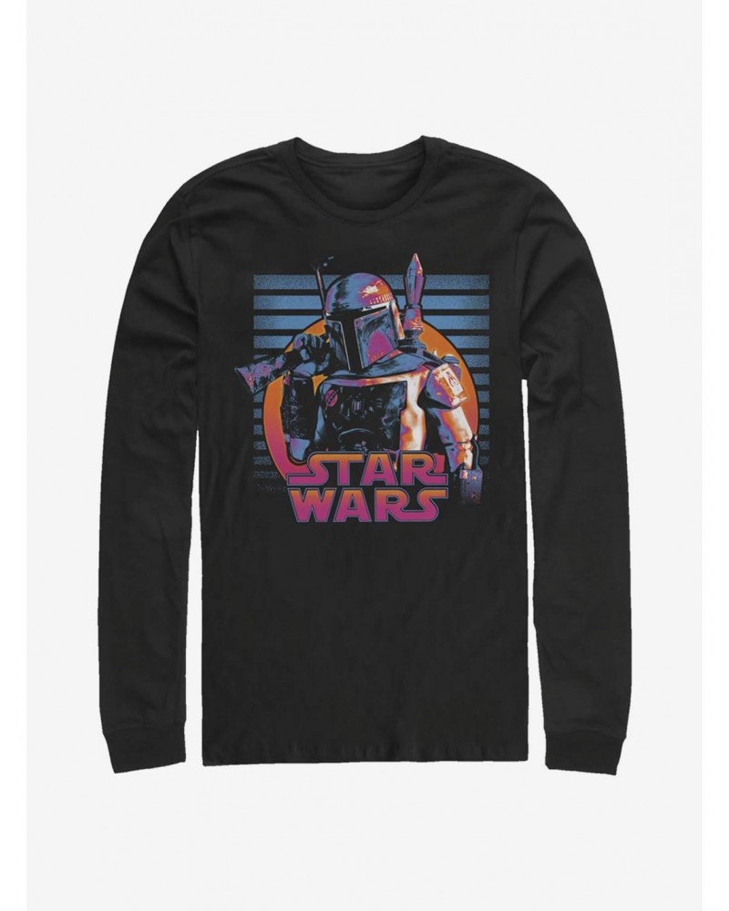 Star Wars Neon Fett Long-Sleeve T-Shirt $12.11 T-Shirts