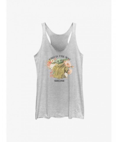 Star Wars The Mandalorian Floral Child Girls Tank $7.87 Tanks