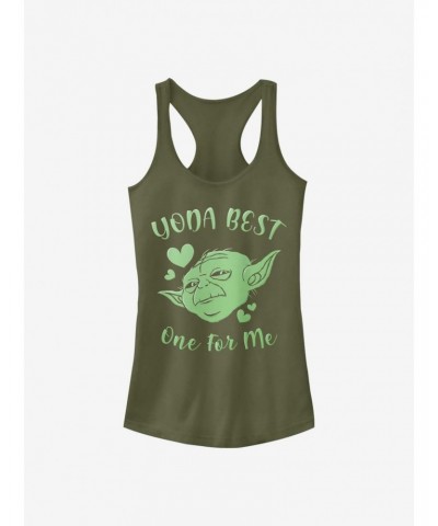 Star Wars Yoda Best Hearts Girls Tank $8.57 Tanks