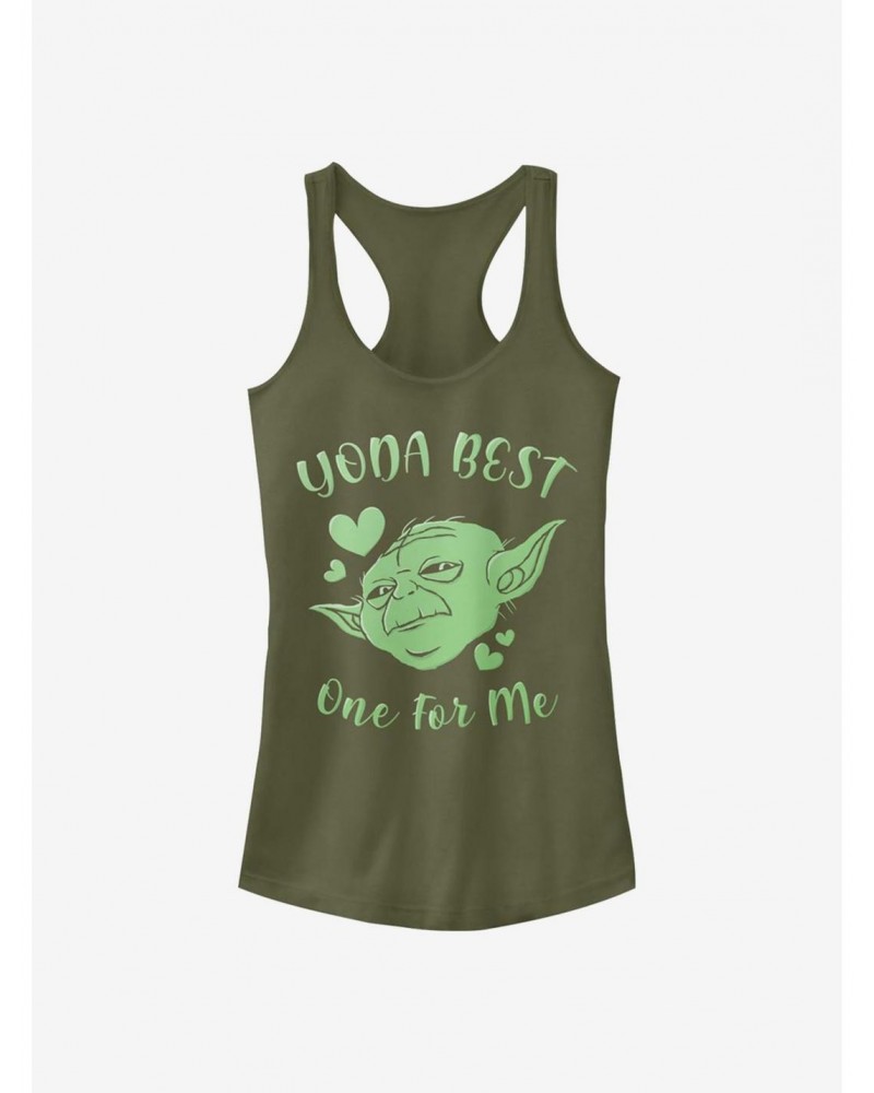 Star Wars Yoda Best Hearts Girls Tank $8.57 Tanks