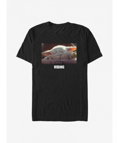 Star Wars The Mandalorian The Child Vibing T-Shirt $6.52 T-Shirts