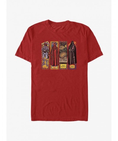 Star Wars Return of the Jedi 40th Anniversary Stained Glass Characters T-Shirt $6.68 T-Shirts