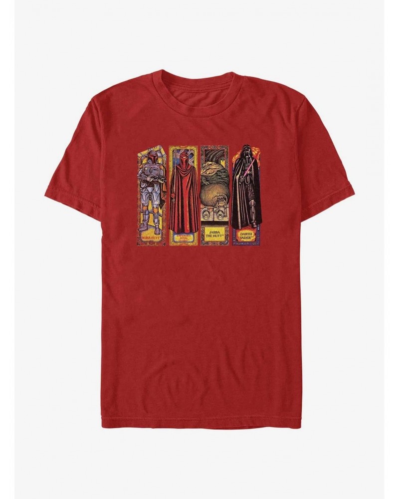 Star Wars Return of the Jedi 40th Anniversary Stained Glass Characters T-Shirt $6.68 T-Shirts