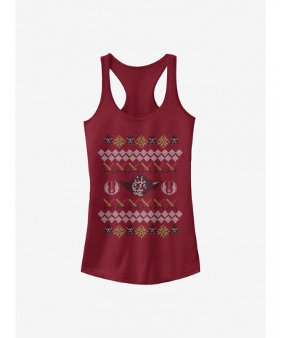 Star Wars Jedi Christmas Print Girls Tank $6.18 Tanks