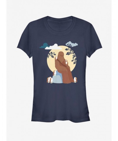 Star Wars Simple Chewy and Porgs Girls T-Shirt $6.80 T-Shirts