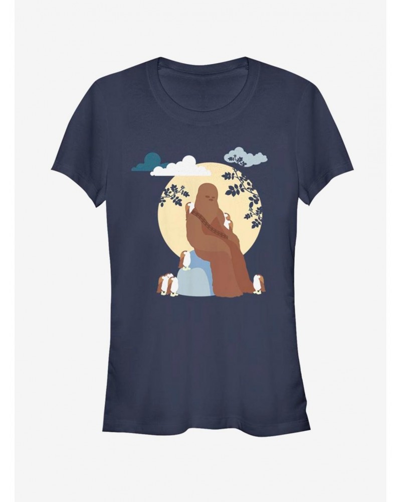 Star Wars Simple Chewy and Porgs Girls T-Shirt $6.80 T-Shirts