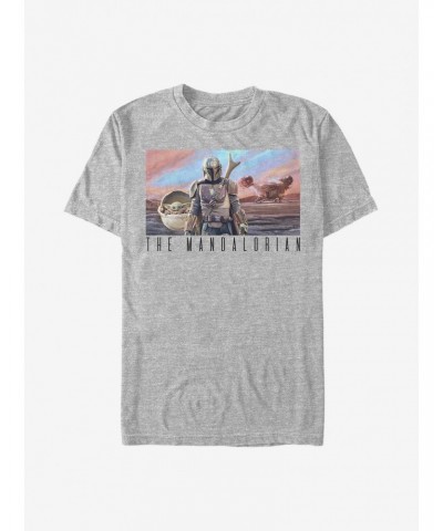 Star Wars The Mandalorian Family Postcard T-Shirt $6.37 T-Shirts