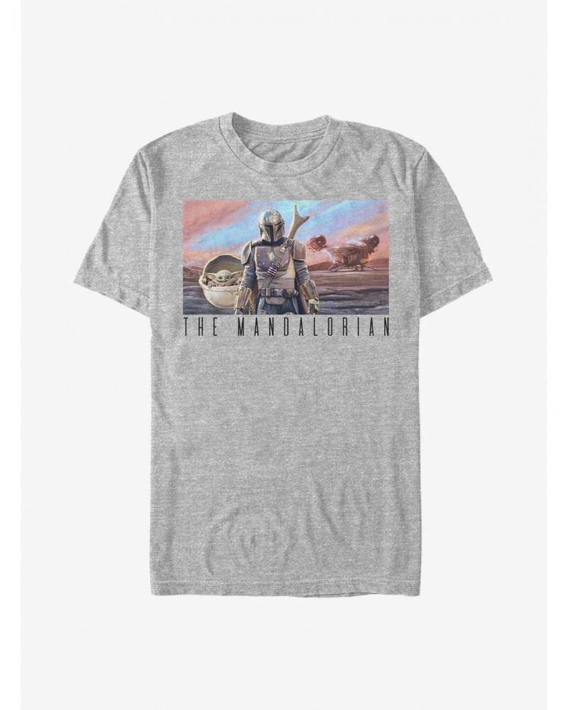 Star Wars The Mandalorian Family Postcard T-Shirt $6.37 T-Shirts