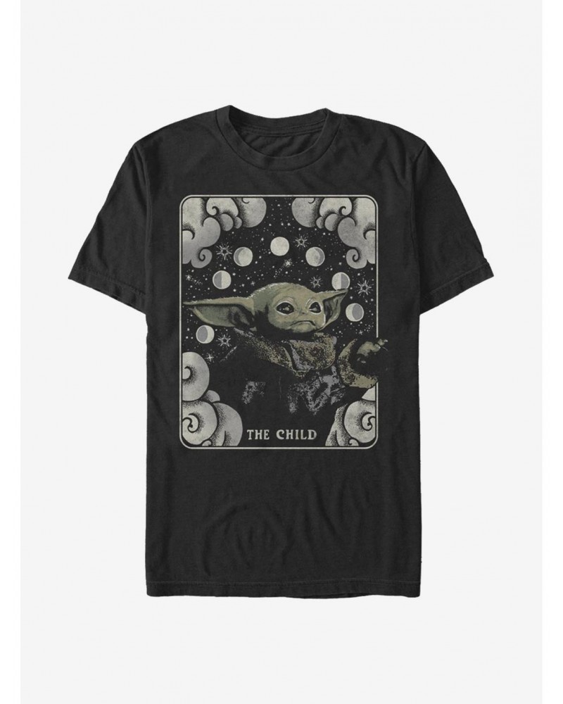 Star Wars The Mandalorian The Child Tarot Card Card T-Shirt $4.97 T-Shirts